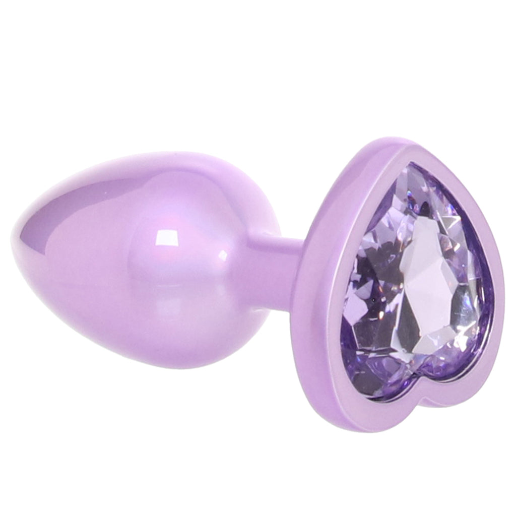 Jewel Heart Plug – Iridescent Zinc Alloy Jewelled Butt Plug > Anal Range > Jewel Butt Plugs
