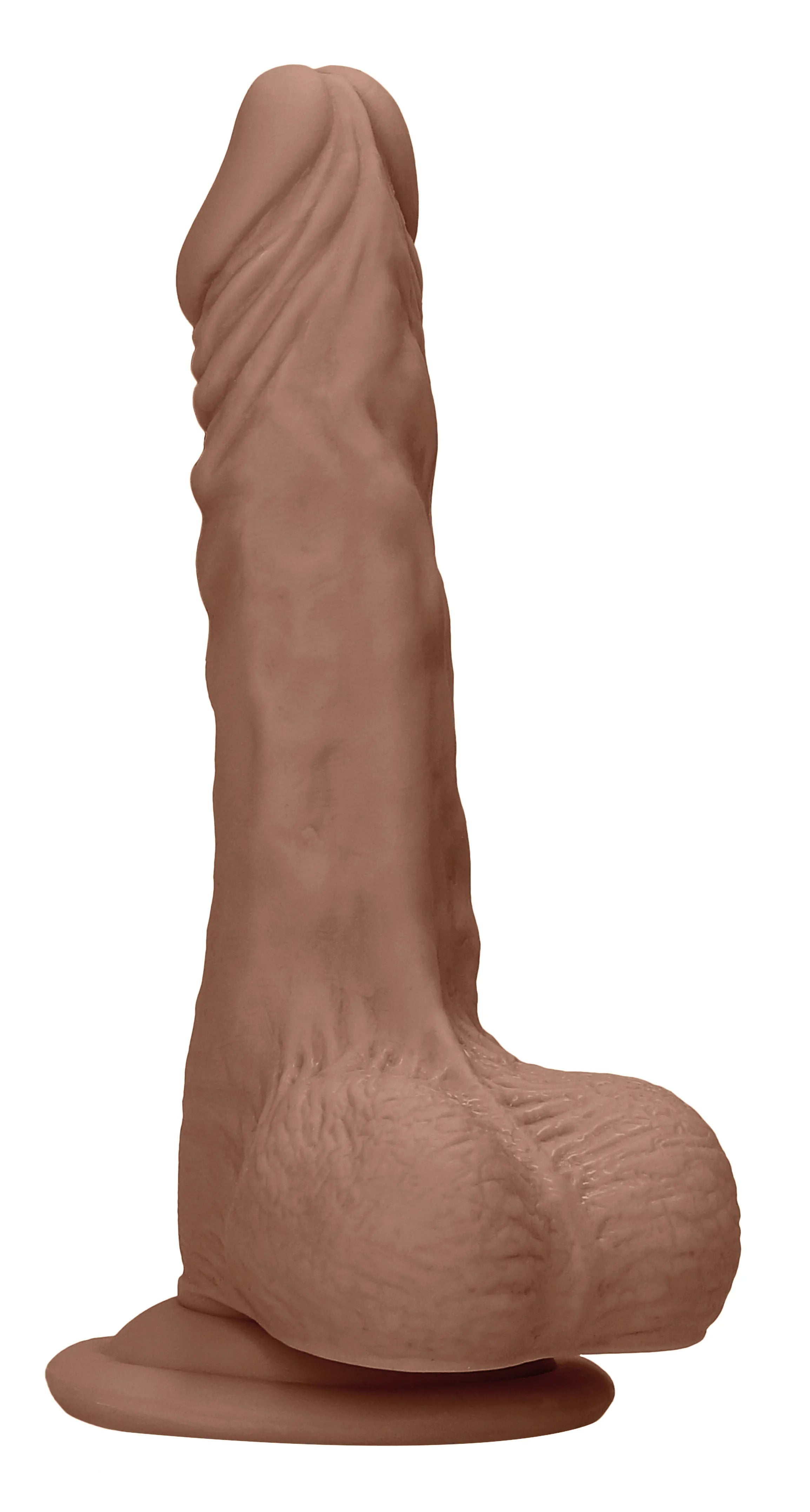 RealRock 8 Inch Realistic Dong with Balls – Phthalate-Free Dong Tan > Dildos > Realistic Dildos