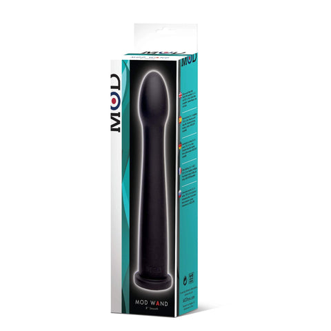 MOD Wand Smooth Black 7.5 Inch Silicone Insertable Sex Machines