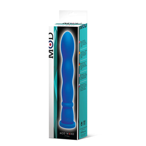 MOD Wand Wave Blue 7.5 Inch Silicone Pleasure Tool Sex Machines