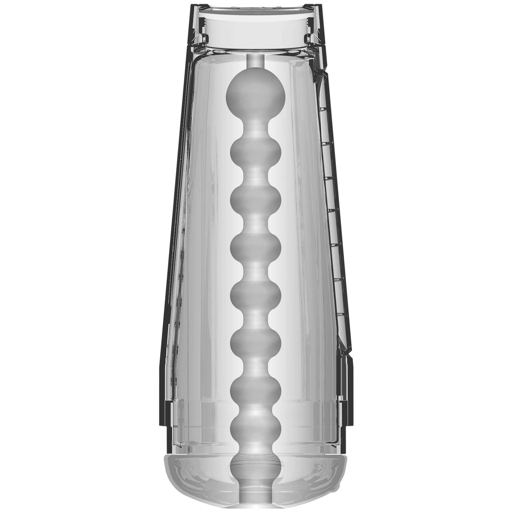 Doc Johnson Optix Crystal Masturbator (Clear) – Transparent Masturbator > Sex Toys For Men > Masturbators > Manual
