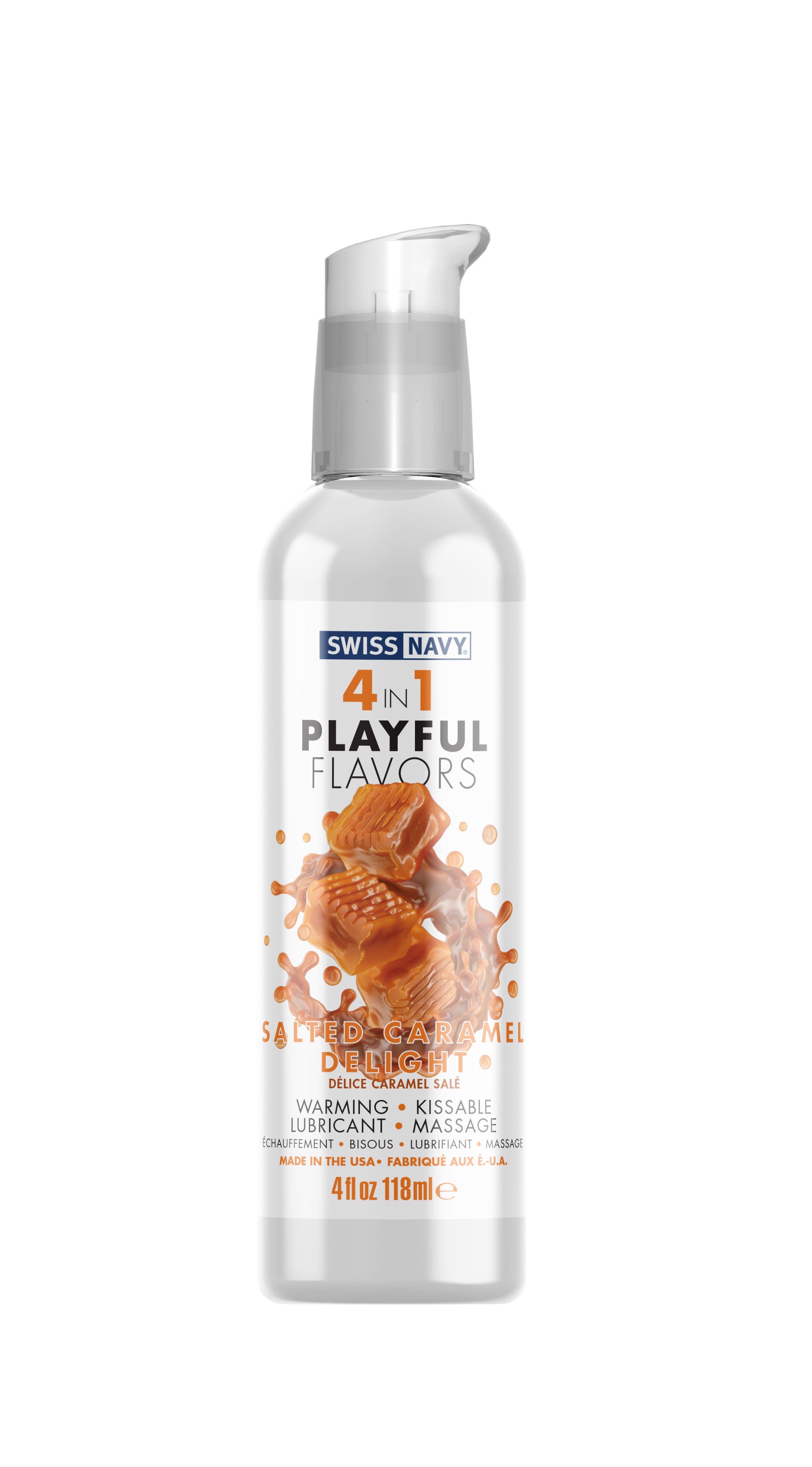 Playful Flavours 4 In 1 Salted Caramel Delight 4oz/118ml Default Title Flavoured Lube