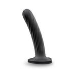 Temptasia Twist 5.5" Dong - Medium Swirling Texture Black Medium > Dildos > Neutral Dildos