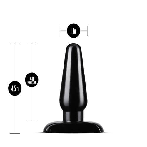Anal Adventures 3 Pc Basic Plug Kit (Black) – Beginner-Friendly Butt Plug Set Including Small 4 Inch, Medium Sizes > Anal Range > Butt Plug Kits