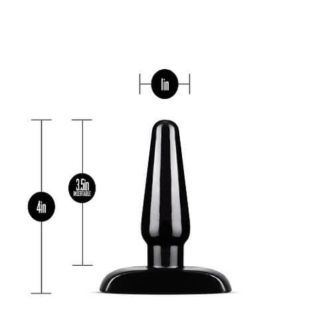 Anal Adventures 3 Pc Basic Plug Kit (Black) – Beginner-Friendly Butt Plug Set Including Small 4 Inch, Medium Sizes > Anal Range > Butt Plug Kits