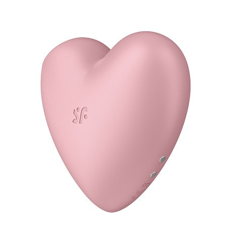 Satisfyer Cutie Heart Vibrator Pink Light Red Air Pulsation Stimulator Air Pulsation