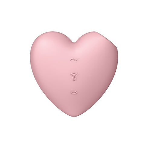 Satisfyer Cutie Heart Vibrator Pink Light Red Air Pulsation Stimulator Air Pulsation