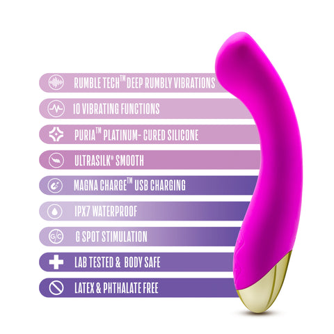 Aria Bangin AF 18.4 cm USB Rechargeable Vibrator Vibrators - G Spot