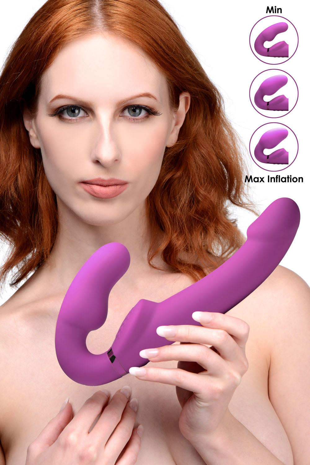 Worlds First Remote Control Inflatable Ergo-Fit Strapless Strap-On – Remote-Controlled Strapless Strap-On > Dildos > Strapless Strap Ons