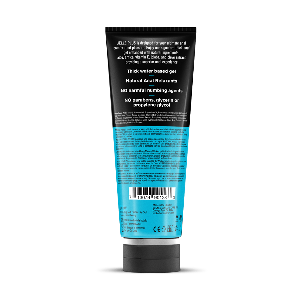 Wicked Jelle Plus Anal Lubricant 240ml > Lube > Anal