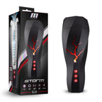 M for Men Storm (White) – Ribbed Masturbator Cup Vibrator with 7 Vibration Functions and Suction > Sex Toys For Men > Masturbators > Vibrating