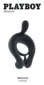 Playboy Pleasure Triple Play Vibrating Cock Ring > Cock Ring > Vibrating