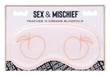 Sex and Mischief Peaches and Cream Blindfold Peach Eyemask Blindfold