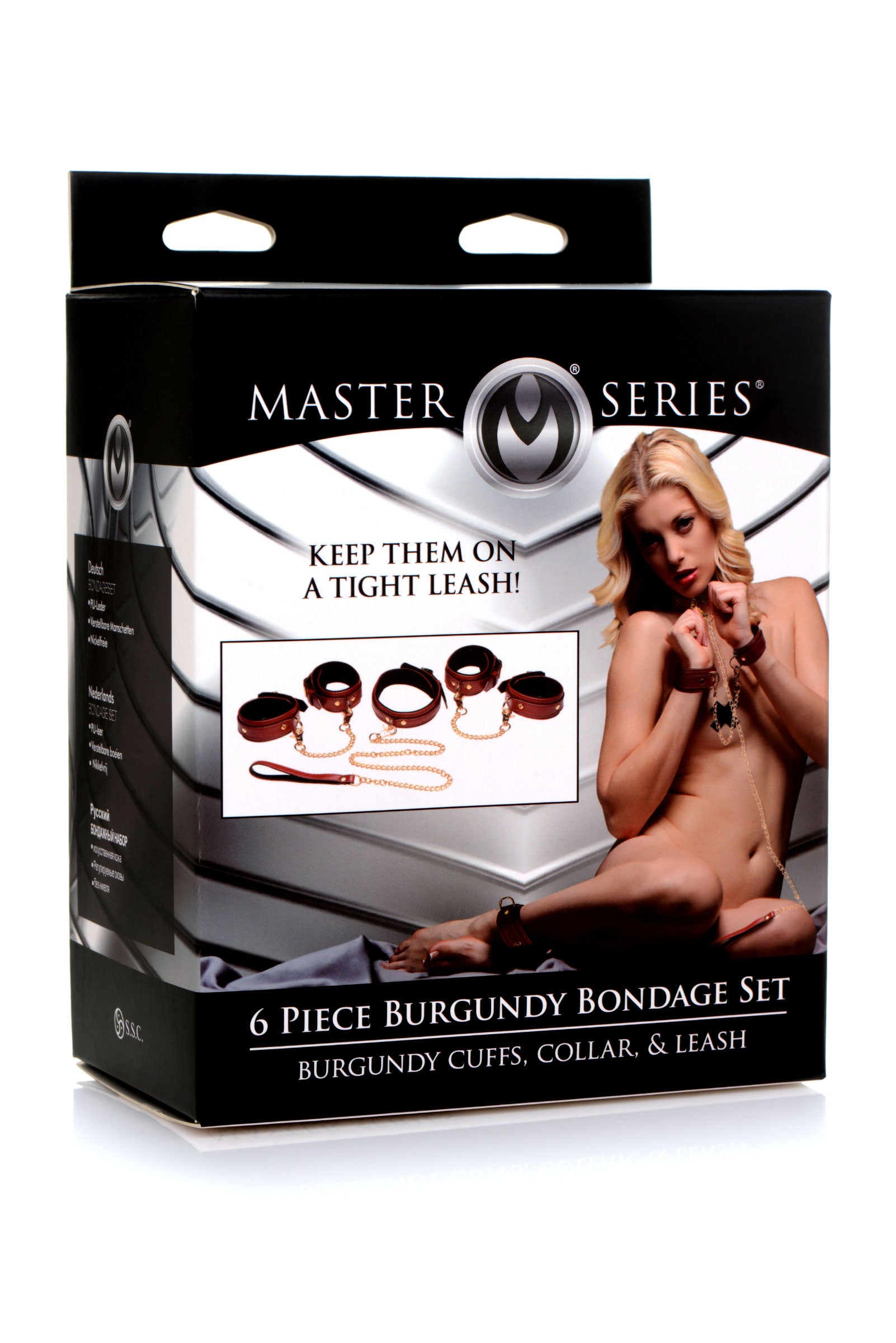 6 Piece Bondage Set – Vegan PU Leather Restraints and Cuffs Kit > Bondage Gear > Bondage Kits
