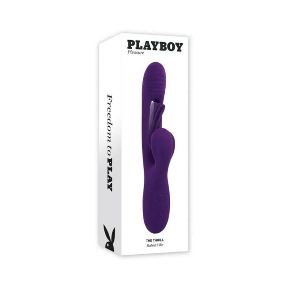 Playboy Pleasure THE THRILL 24.4cm Rabbit Vibrator with 7 Speeds > Vibrators > Ladies > Rabbit