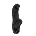 Fun Factory Ocean 14.5 cm Compact Vibrator with Clitoral Stimulator Black > Vibrators > Standard Vibrators