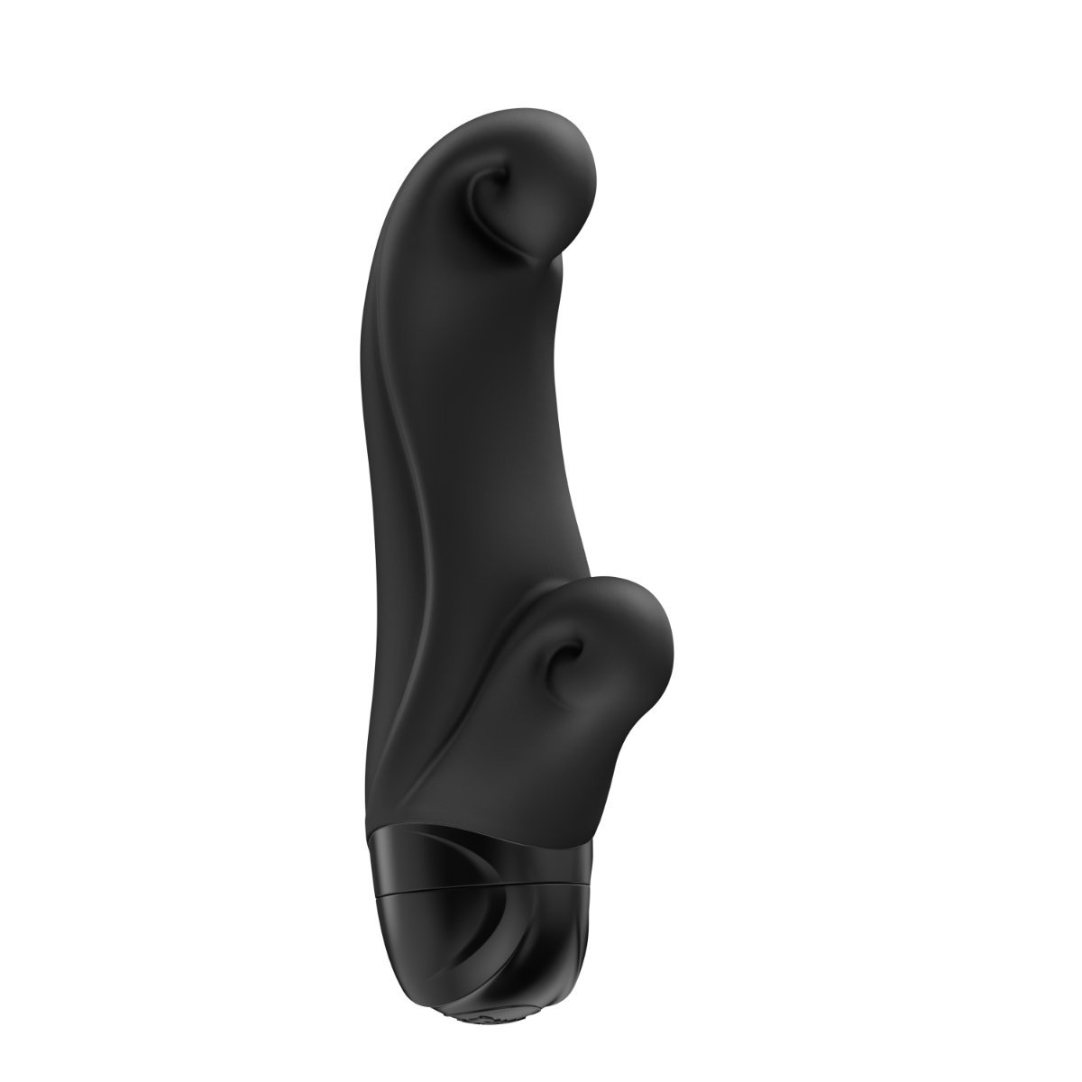 Fun Factory Ocean 14.5 cm Compact Vibrator with Clitoral Stimulator Black > Vibrators > Standard Vibrators