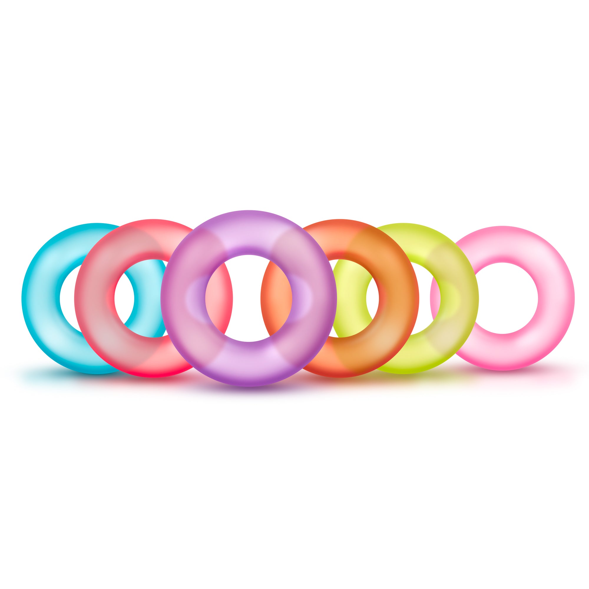 King of the Ring Coloured Cock Rings Set of 6 COCK RING Set