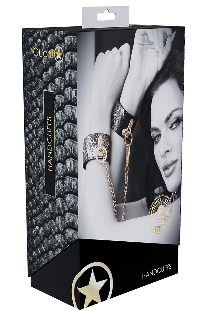 Ouch Florence Collection Handcuffs High Quality Bonded Leather > Bondage Gear > Handcuffs