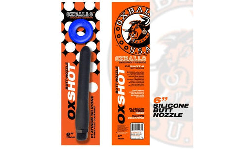 Oxshot Butt Nozzle 6in Shower Hose for Enhanced Control Douches