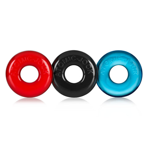 Ringer Cockring 3 Pc Multicolor Cockrings
