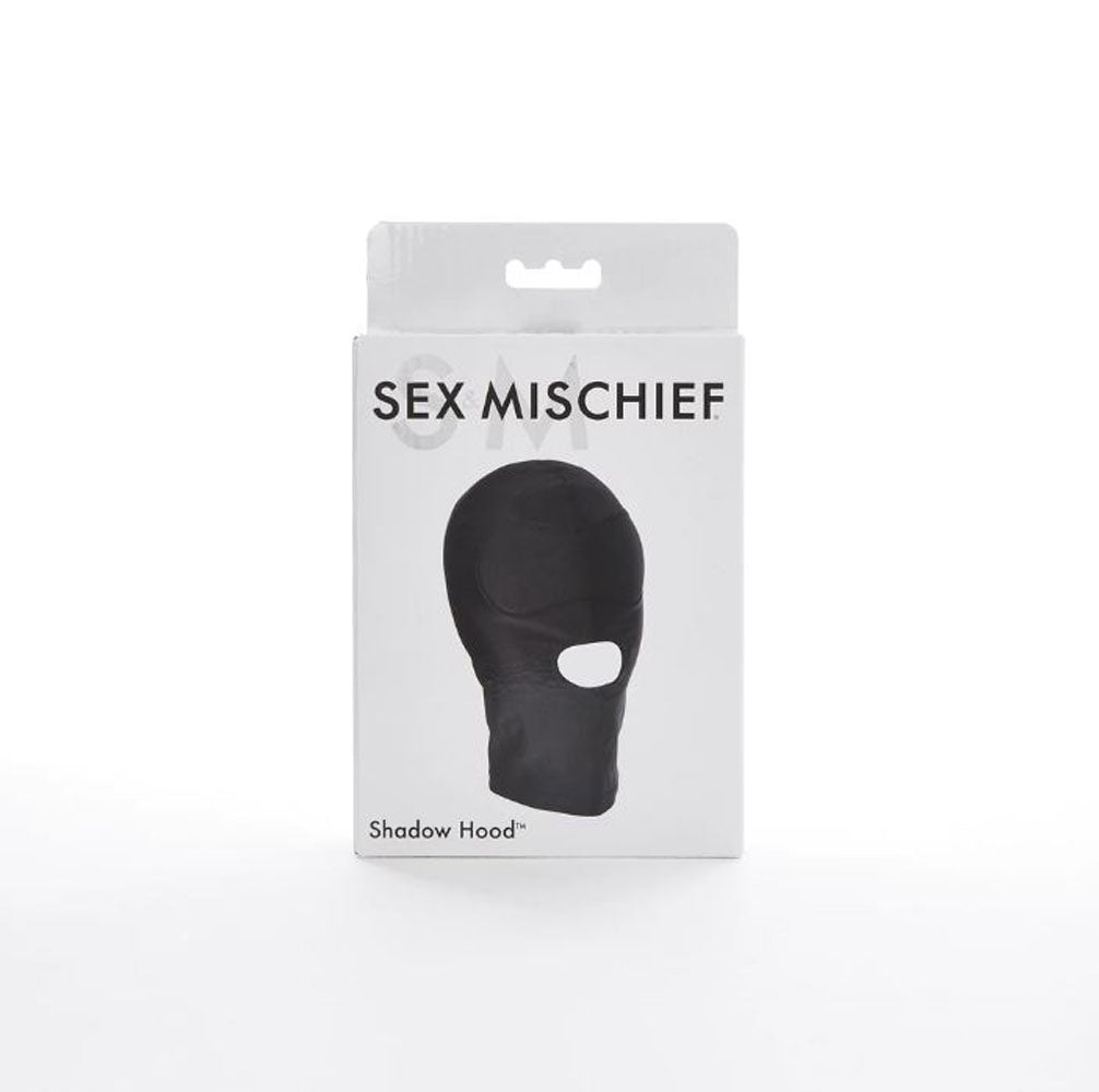 Sex & Mischief Shadow Hood (Black) – Adjustable Blindfold Mask for Deprivation and Control Play > Bondage Gear > Bondage Hoods