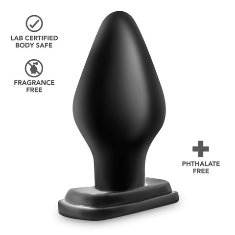 Anal Adventures XXL Plug (Black) – 14cm Insertable Large Tapered Butt Plug > Anal Range > Oversized Anal Toys