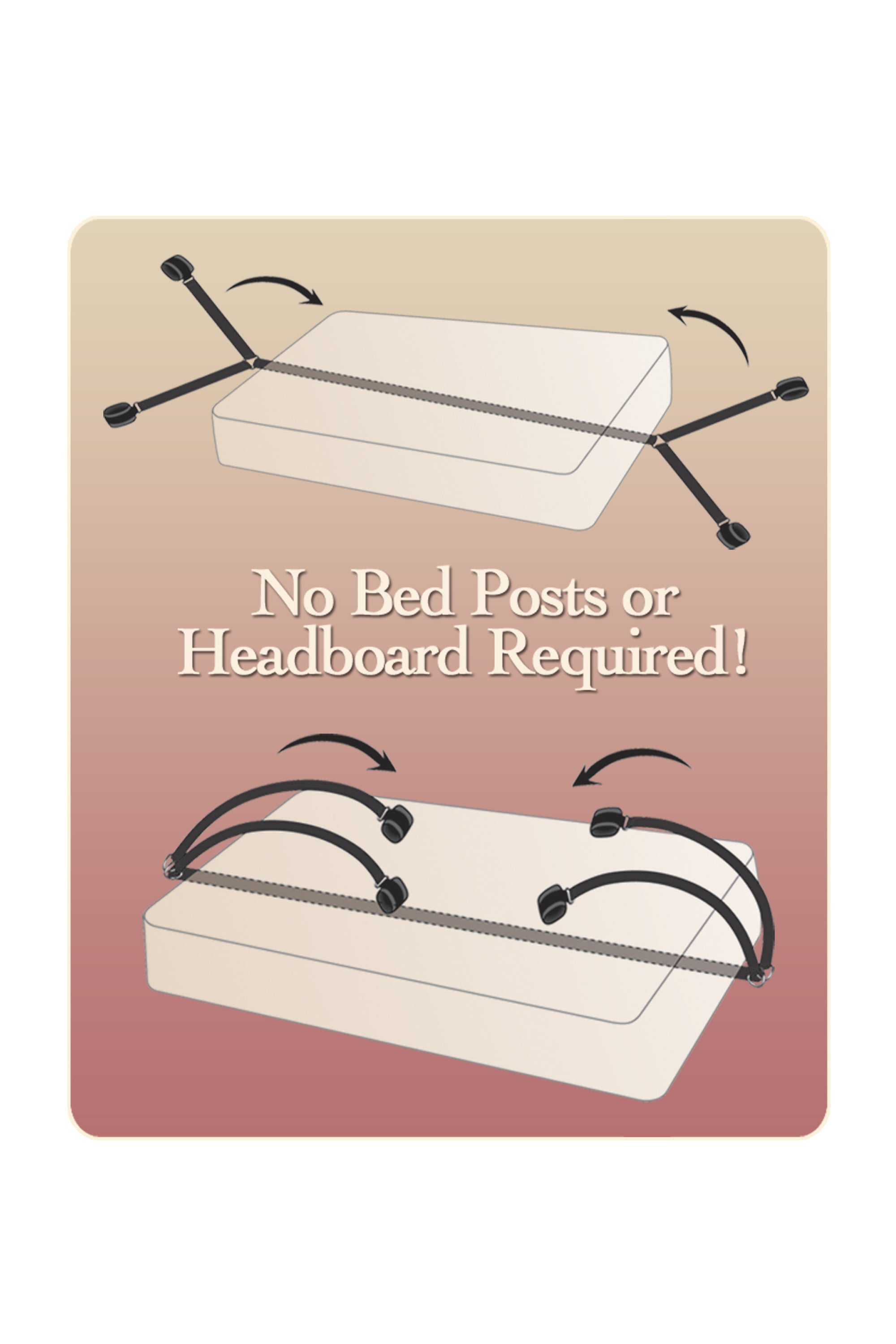 Fetish Fantasy Series Bed Bindings Restraint Kit for Couples > Bondage Gear > Restraints