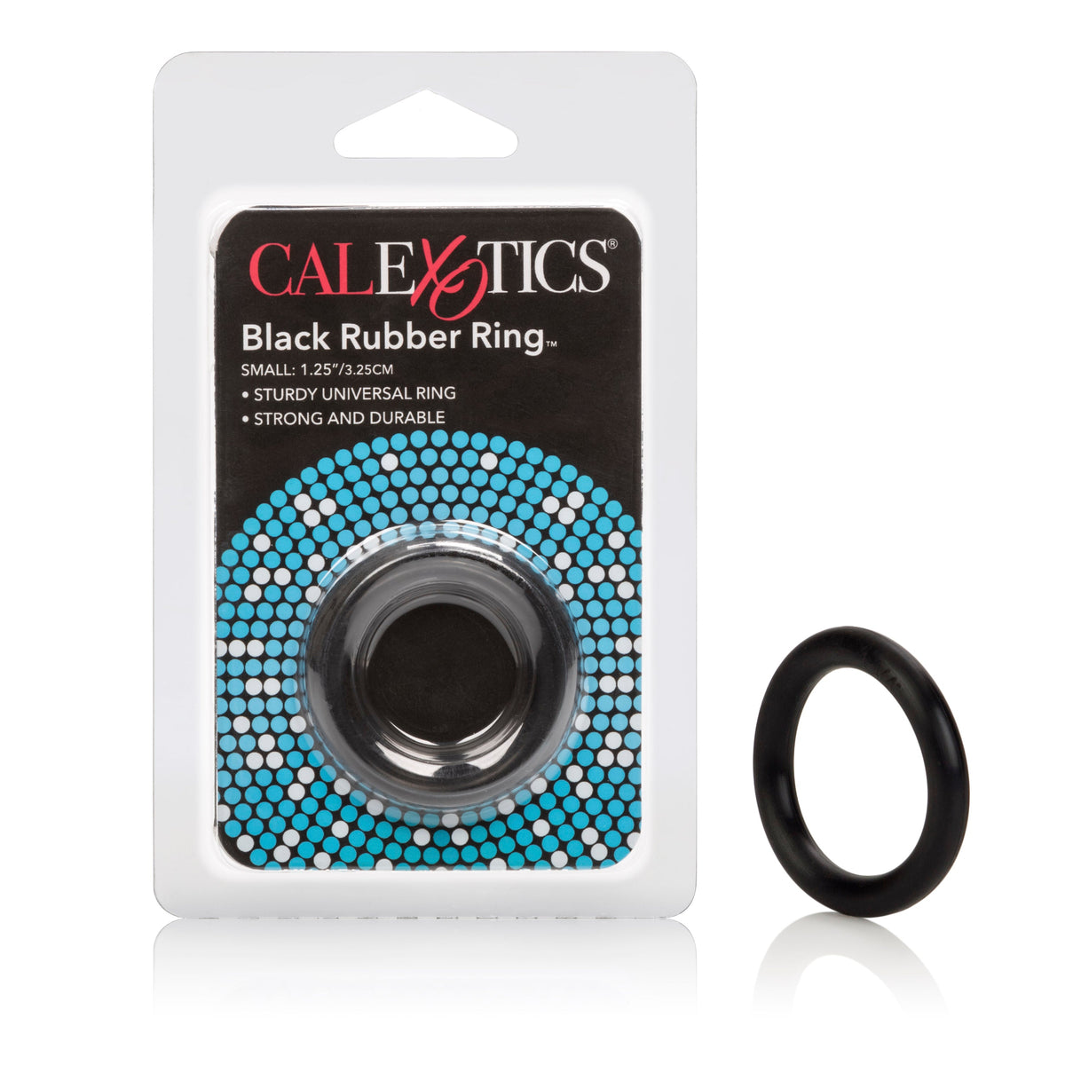 CalExotics Rubber Ring Black – Durable Flexible Erection Support Small > Cock Ring > Single
