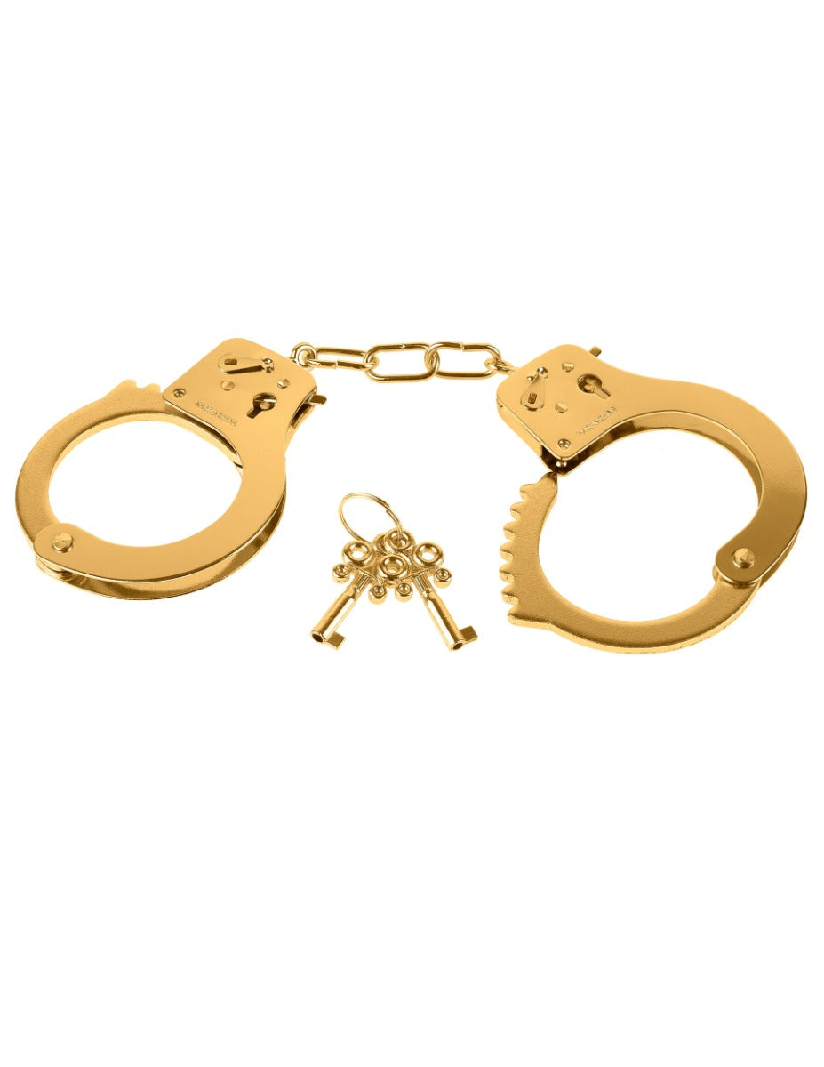 Fetish Fantasy Gold Metal Cuffs – Luxury Anodized Metal Restraints > Bondage Gear > Handcuffs