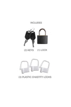 Pipedream - Fantasy C-Ringz - Hardcore Silicone Cock Blocker - Black - Stag Shop