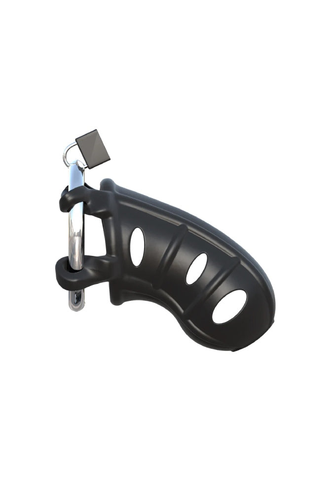 Pipedream - Fantasy C-Ringz - Hardcore Silicone Cock Blocker - Black - Stag Shop Main image