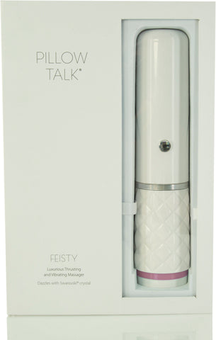 Pillow Talk Feisty Pink Thrusting Vibrator with Silicone DONGS Thrusting