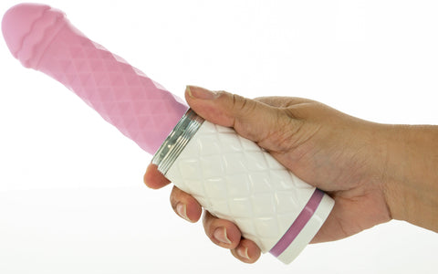Pillow Talk Feisty Pink Thrusting Vibrator with Silicone DONGS Thrusting