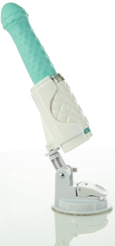Pillow Talk Feisty Teal Thrusting Vibrator with Silicone DONGS Thrusting