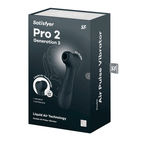 Satisfyer Pro 2 Gen 3 (Black) – Waterproof Clitoral Stimulator > Sex Toys For Ladies > Air Pulsation