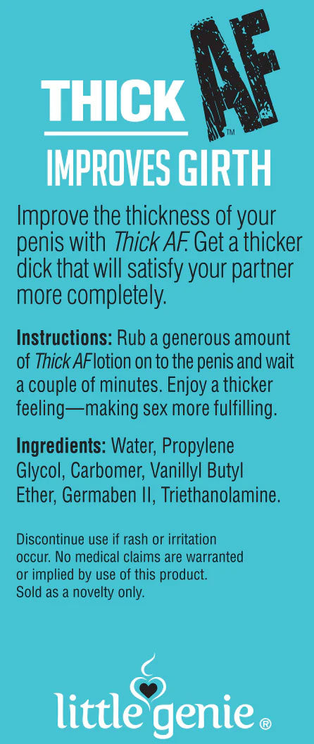 Thick Af Male Thick Dick Cream 44ml 1.5 Oz Bottle ENHANCERS