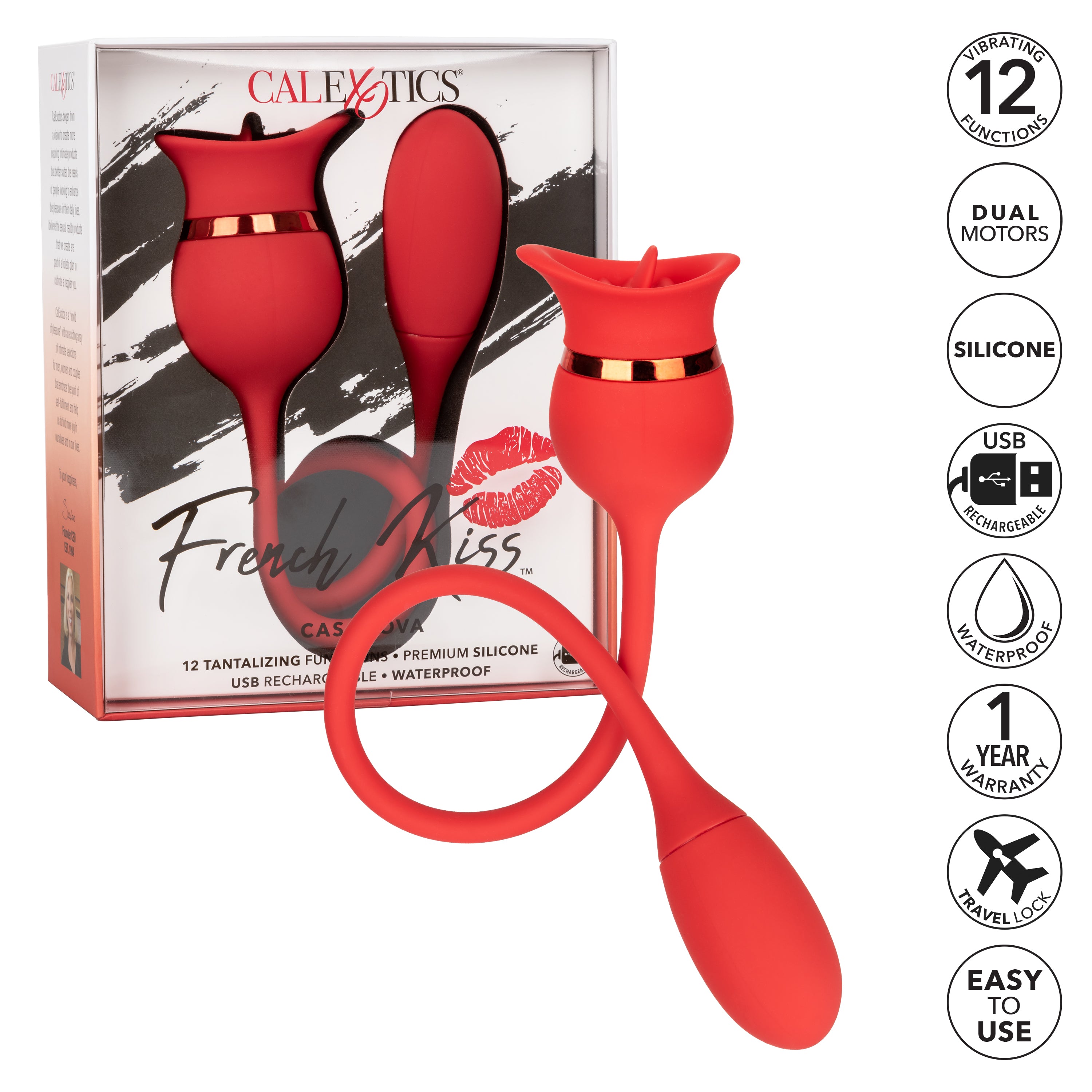 Casanova French Kiss – Dual Motor Vibrating Bullet Teaser Vibrator > Vibrators > Finger Vibrators