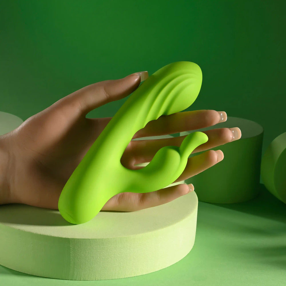 Brat Bunny (Green) – Electric Dual Motor Rabbit Vibrator VIBRATORS-RABBIT