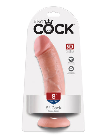 King Cock 8 Inch Realistic Dong 20.3 Centimeters Dongs Realistic
