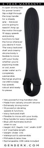 Gender X POWERHOUSE - 21.6 cm USB Rechargeable Vibrator Vibrators
