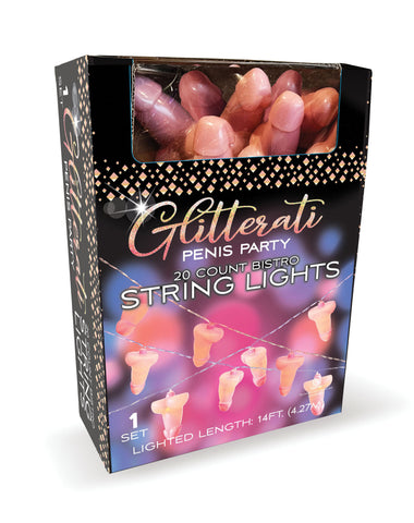 Glitterati Penis Party String Lights for Bachelorette Parties and Celebrations Gag Gifts & Novelties