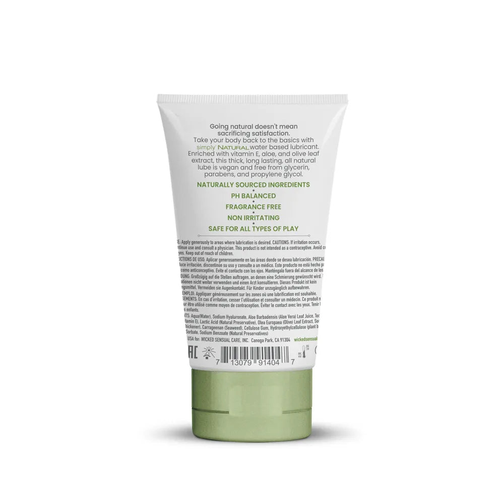 Wicked Simply Natural – All Natural Water-Based Lubricant > Lube > Water Based