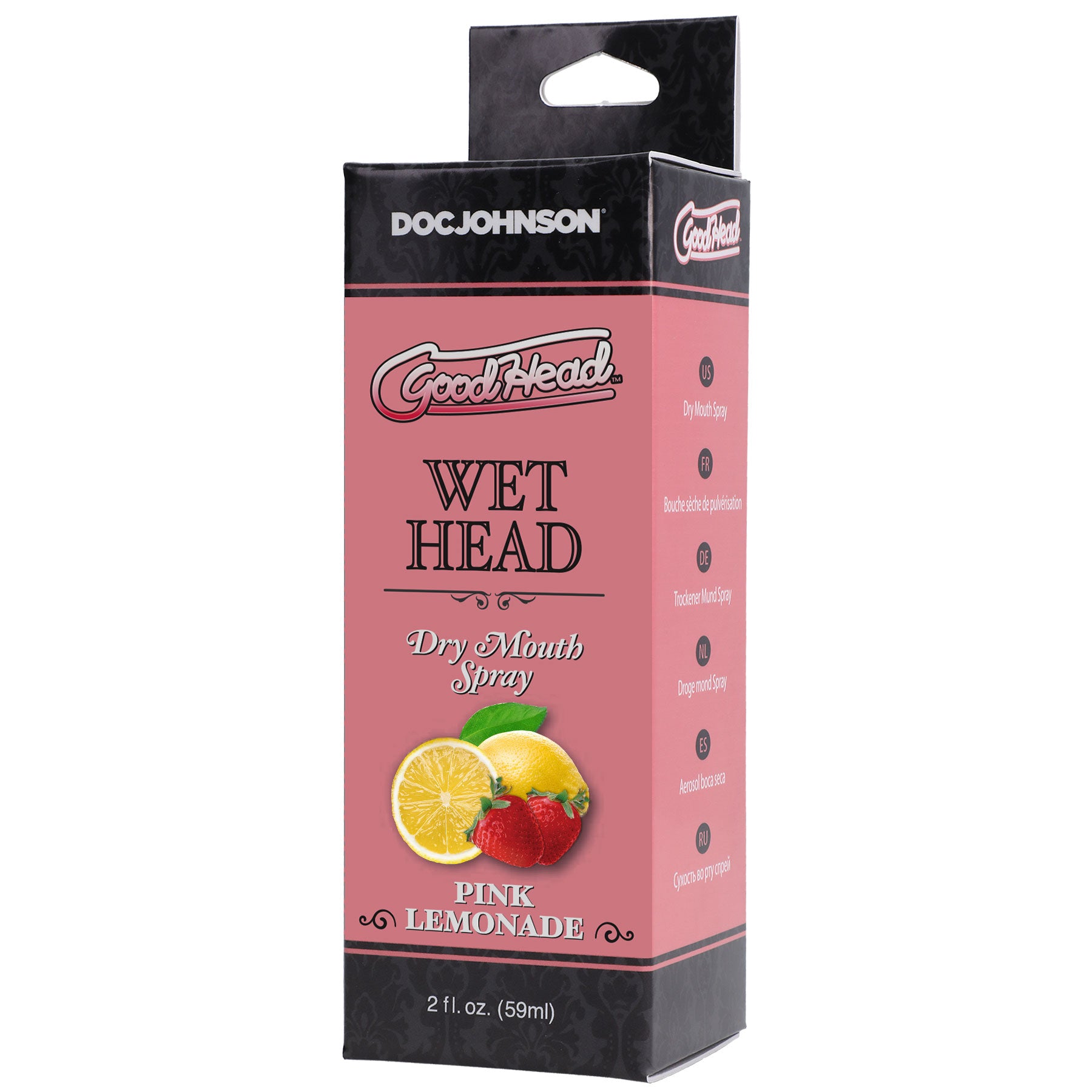 Goodhead Wet Head Dry Mouth Spray Pink Lemonade 2 Fl Oz (59ml) > Lube > Oral Gels & Sprays