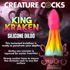 Creature Cocks King Kraken (Rainbow) Silicone Dildo 8.1 Inches – Premium Flexible Dildo > Dildos > Fantasy