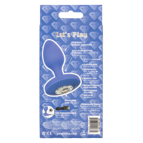 Cheeky Gems Medium Rechargeable Vibrating Probe – Flexible Silicone Vibrator > Anal Range > Jewel Butt Plugs