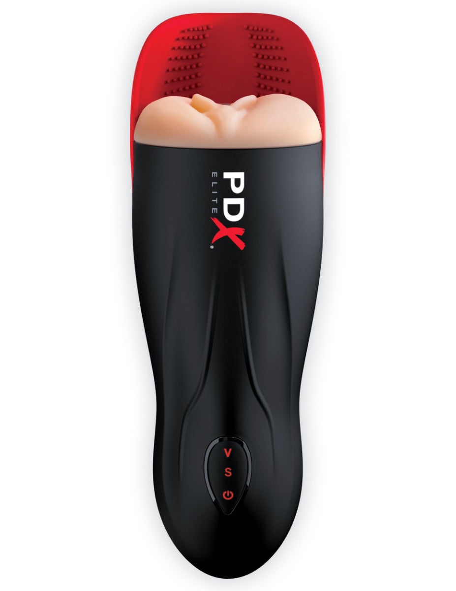 Fuck-O-Matic – Dual Vibration Powerful Suction Stroker 10.6 Inch Length 2 Inch Diameter > Sex Toys For Men > Masturbators > Vibrating