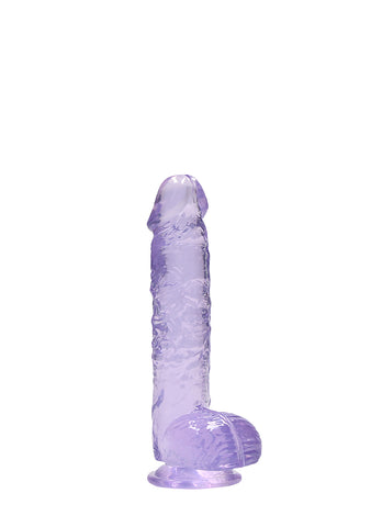 REALROCK 6'' Realistic Dildo With Balls - 15.2 cm Dong, Purple > Dildos > Realistic Dildos