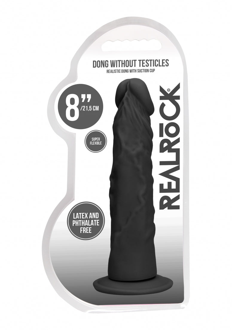 RealRock 8 Inch Realistic Phthalate-Free Skin TPE Dildo 18.9 cm Insertable Length > Dildos > Realistic Dildos
