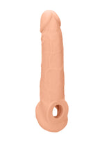 REALROCK Realistic Penis Extender with Rings 22.9 cm Sleeve Penis Sleeve > Sex Toys For Men > Penis Sleeves